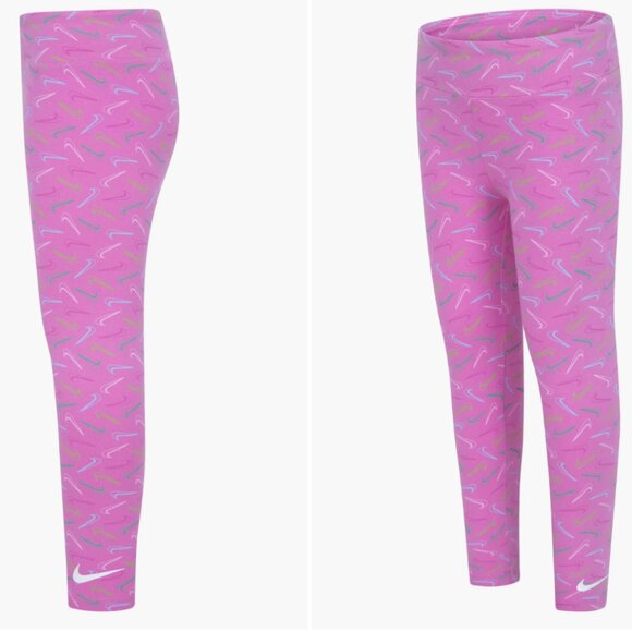 NWT Nike Kids' Swoosh Logo Leggings - Picture 2 of 2